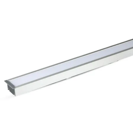 Plafoniera LED Chip Samsung a Incasso 40W Lineare Colore Argento 120cm 4000K