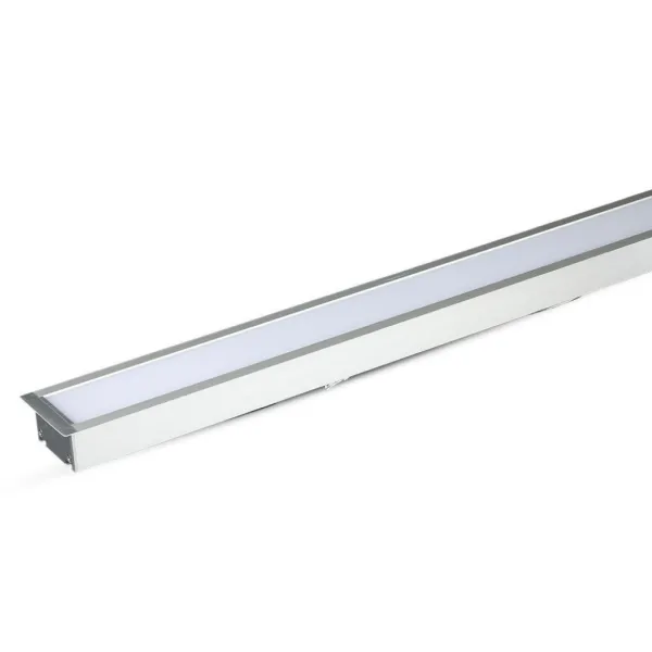 Plafoniera LED Chip Samsung a Incasso 40W Lineare Colore Argento 120cm 4000K