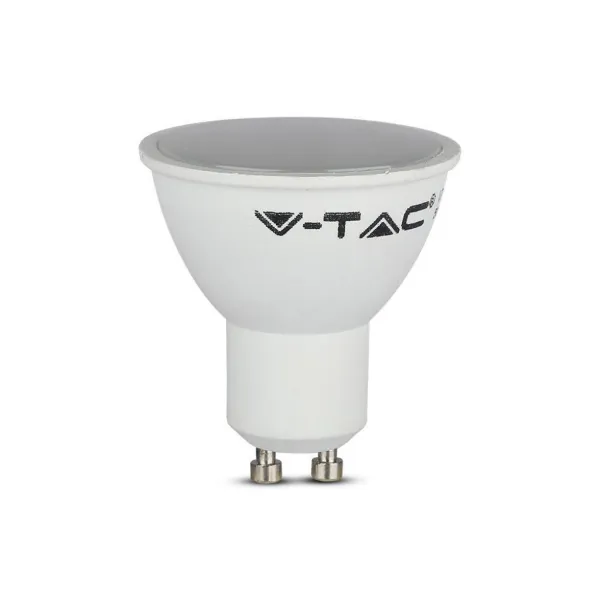 LED Spotlight 4.5W GU10 SMD White Plastic Milky Cover 6500K