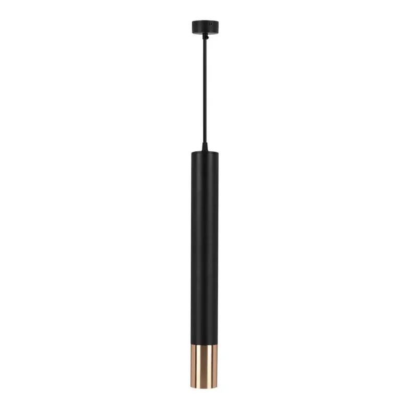 1*GU10 Hanging Pendant Black + Gold D:60*500mm