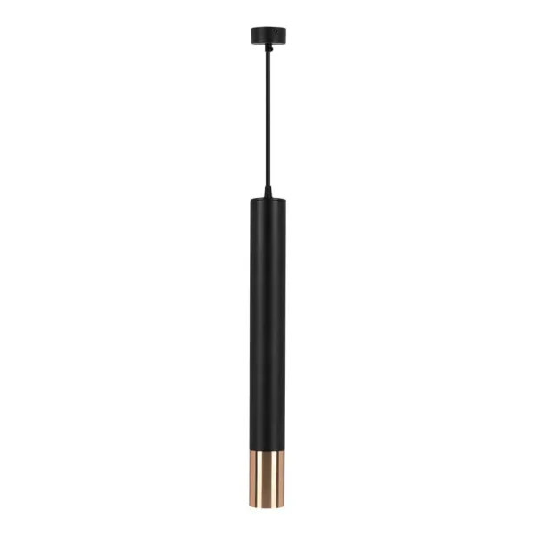 1*GU10 Hanging Pendant Black + Gold D:60*500mm