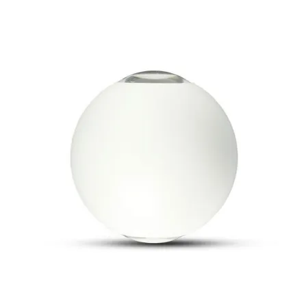 4W LED Wall Light White Body Round IP65 4000K