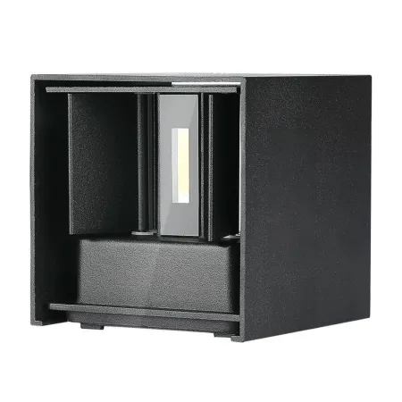 11W LED Wall Lamp with Bridgelux Chip Black 4000K Square