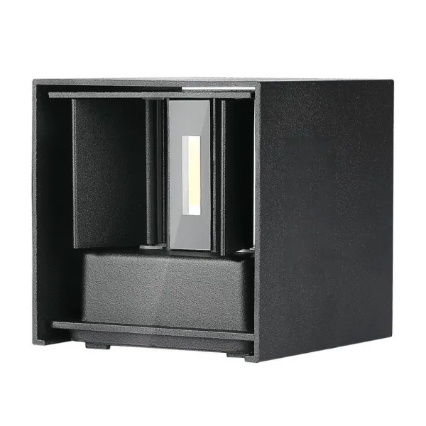 11W LED Wall Lamp with Bridgelux Chip Black 4000K Square