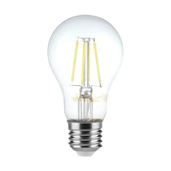 8W A60 LED Filament Bulb 3000K E27 Dimmable