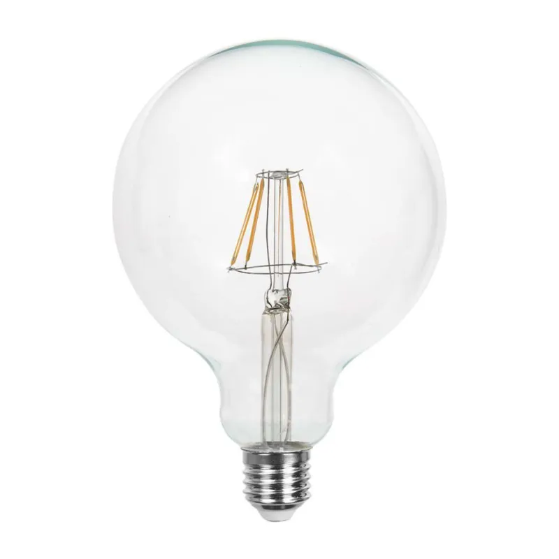 12W G125 LED Filament Bulb Clear Cover with 6500K E27
