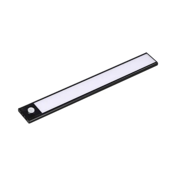 Lampada LED da armadio ricaricabile Micro-USB 1,1.5W Sensore PIR Colore Nero 30cm 4000K IP20