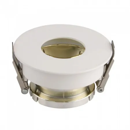 GU10 Fitting White+Gold Round VT-873