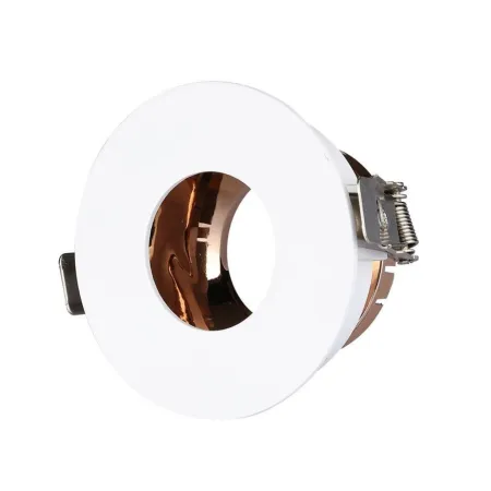 GU10 Fitting White+Rose Gold Round VT-873