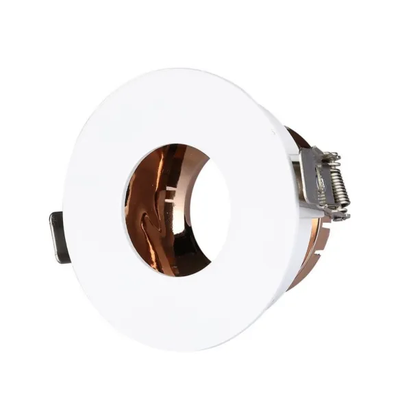 GU10 Fitting White+Rose Gold Round VT-873