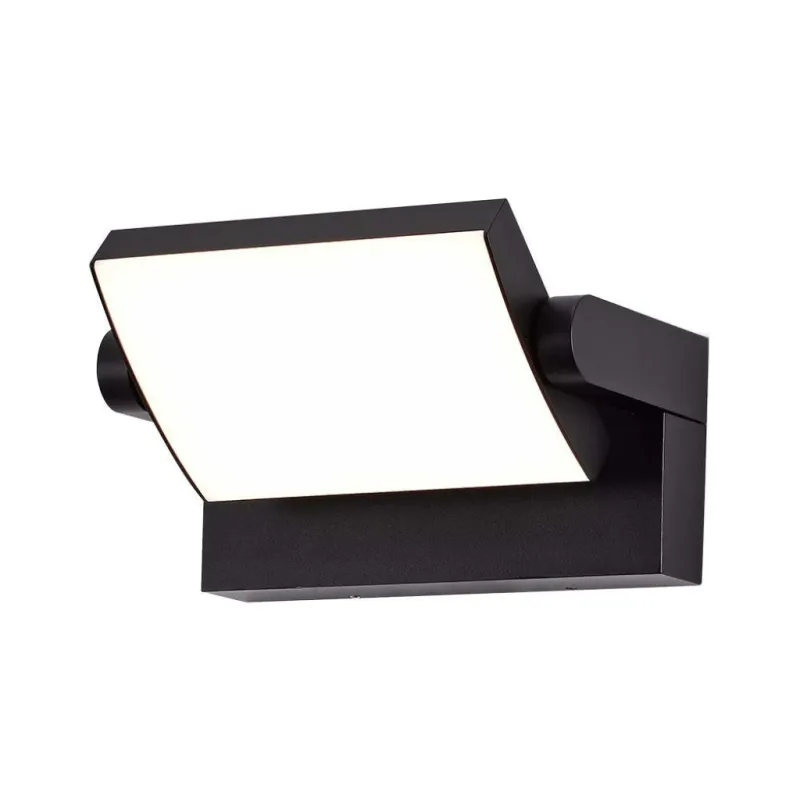 17W LED Wall Light 4000K Black Body IP65