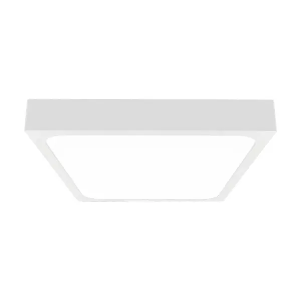 24W LED Dome Light with Microwave Sensor 4000K Square,White Frame IP44