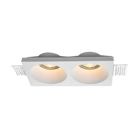 2*GU10 Fitting Round White
