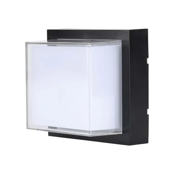 12W LED Wall Light 3000K,Black Square