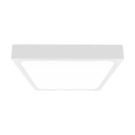 30W LED Dome Light with Microwave Sensor 4000K Square White Frame IP44