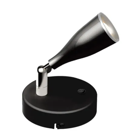 4.5W LED Wall Lamp with Switch 4000K Black