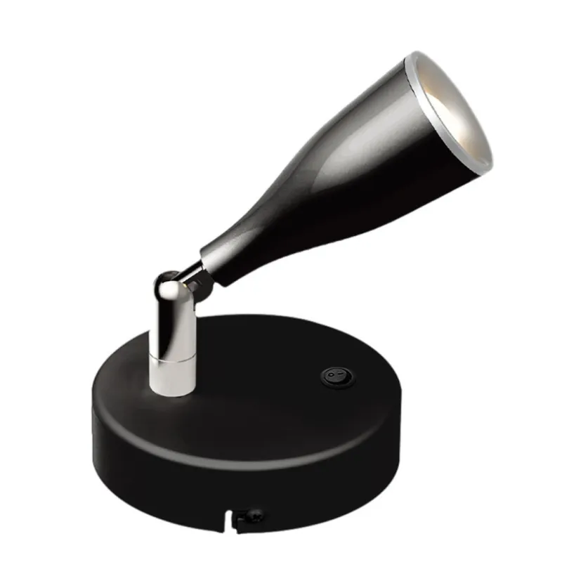 4.5W LED Wall Lamp with Switch 4000K Black