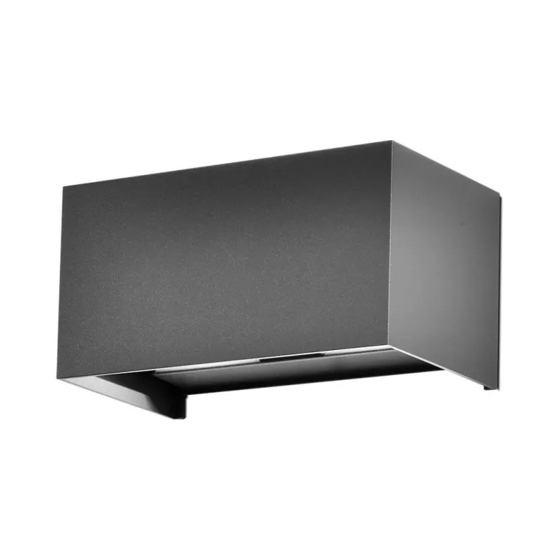 Rectangular LED Wall Lamp 24W 110LM/W with Double Adjustable Light Beam Gray Color 4000K IP65