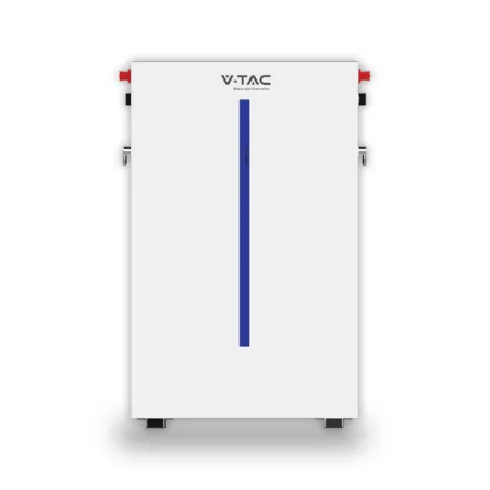 Batteria Accumulo LV 6.14kWh LFP 51.2V 120Ah 100A BMS Bianca CEI 0-21 IP65