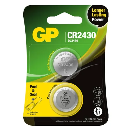 Batteria al Litio a Bottone 3V CR2430 (Blister 2 Pezzi)