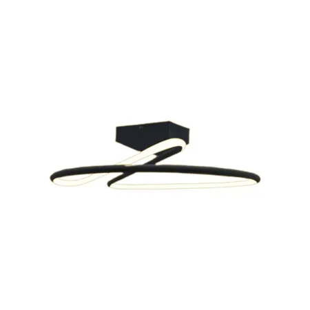 20W LED Designer Light Round Black 4000K