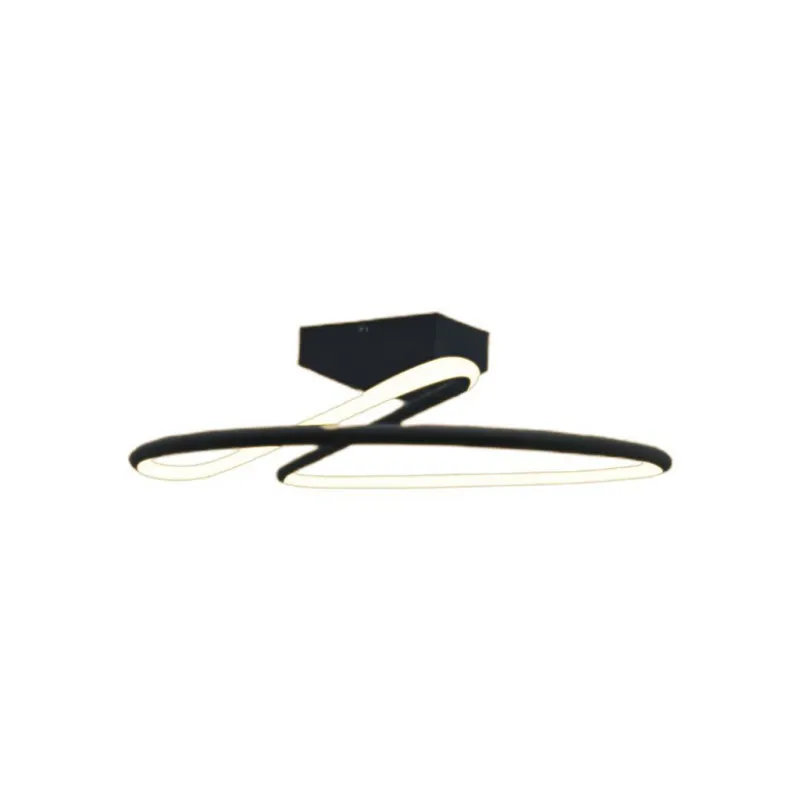 20W LED Designer Light Round Black 4000K