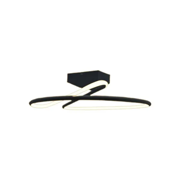 20W LED Designer Light Round Black 4000K