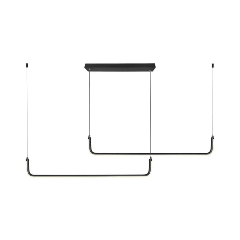 24W LED Designer Hanging Light Black 4000K
