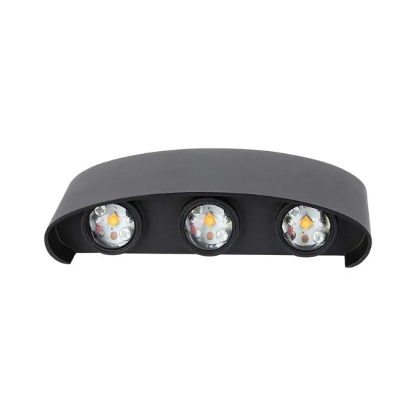 5W LED Wall Light Sand Black IP65 4000K