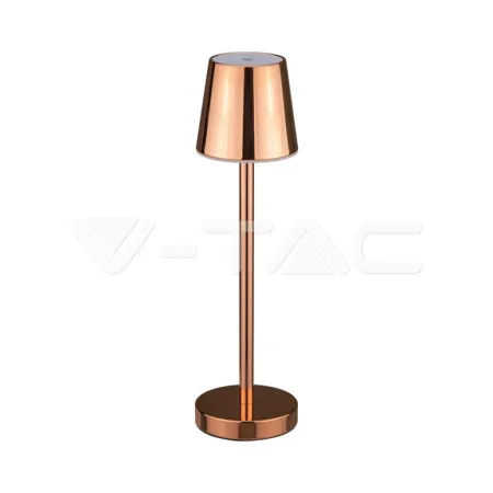 3W LED Table Lamp Rechargeable Touch Dimmable Gold Body 4000K