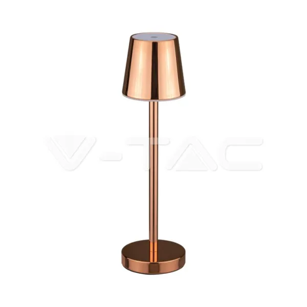3W LED Table Lamp Rechargeable Touch Dimmable Gold Body 4000K