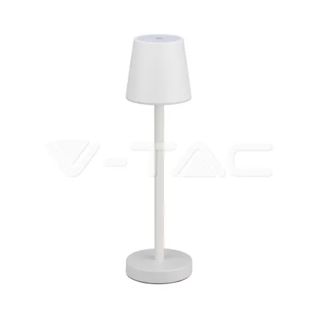 3W LED Table Lamp Rechargeable Touch Dimmable White Body 4000K