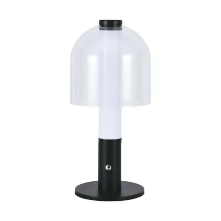 LED Table Lamp 1800mAH Battery 140*300 3000K Black+Transparent Glass Body