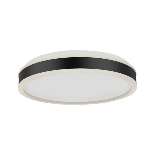 38W LED Designer Light Round Black Finish 4000K