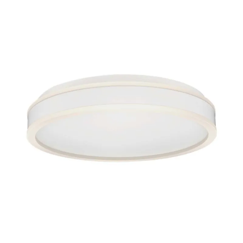 38W LED Designer Light Round White Finish 4000K