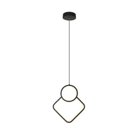 12W LED Designer Metal Hanging Lamp 280*1800MM Black Body 4000K