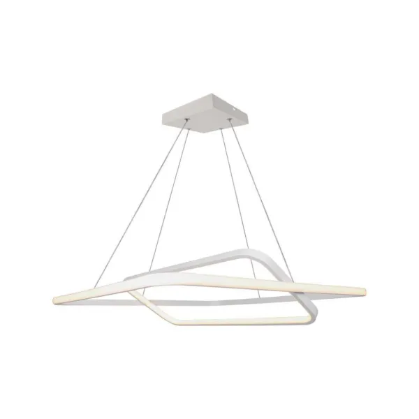 48W LED Designer Metal Hanging Light 600*600*1200MM White 3000K Dimmable