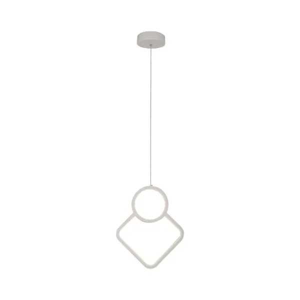 12W LED Designer Metal Hanging Lamp 280*1800MM White Body 3000K
