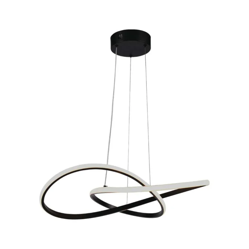 20W LED Hanging Decorative Lamp Ф500 Black Body 3000K