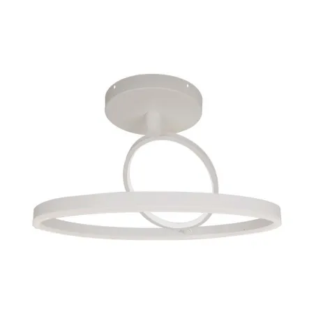 37W LED Designer Ceiling Light White 500*200MM Double Round 3000K