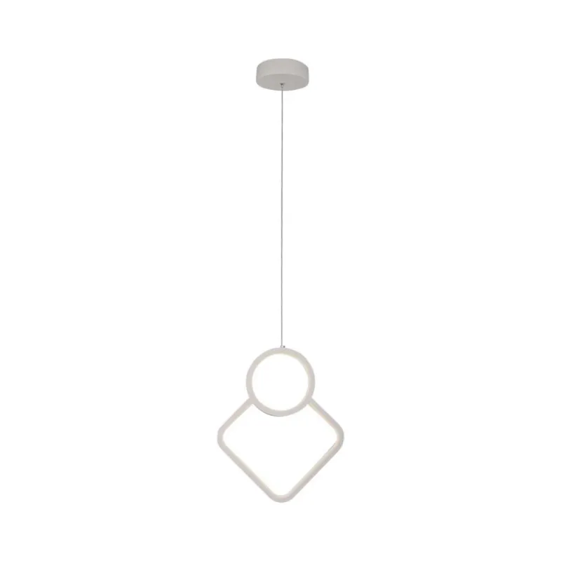 12W LED Designer Metal Hanging Lamp 280*1800MM White Body 4000K