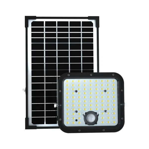 30W LED Solar Floodlight LiFePo Battery Black 6000K