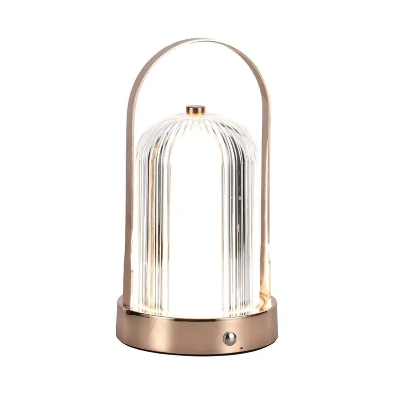 LED Table Lamp 1800mAH Battery D:120*190 Antique Bronze Plating Body 3IN1
