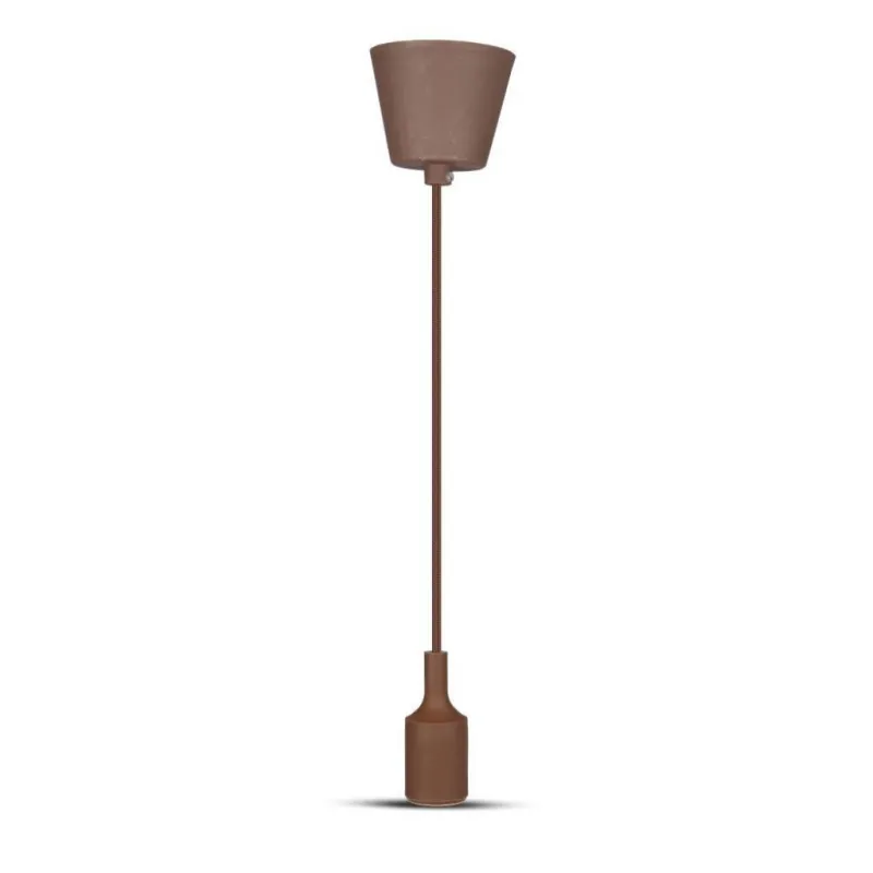 E27 Pendant Holder Brown Body