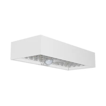 6W LED Solar Wall Light Brick Lithium Battery White 4000K