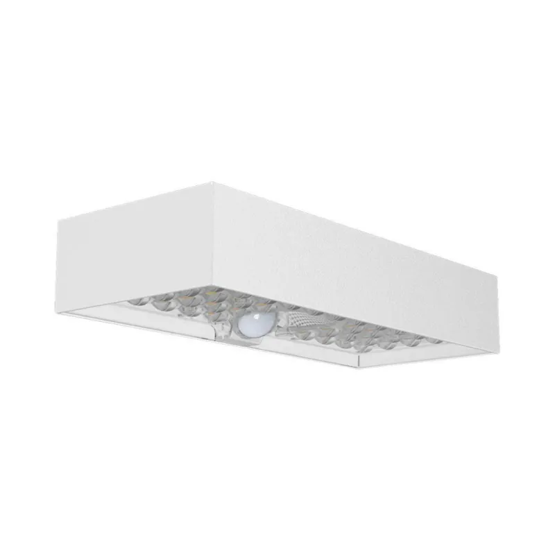 6W LED Solar Wall Light Brick Lithium Battery White 4000K