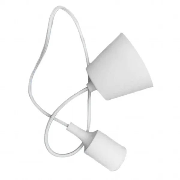 E27 Pendant Holder White Body