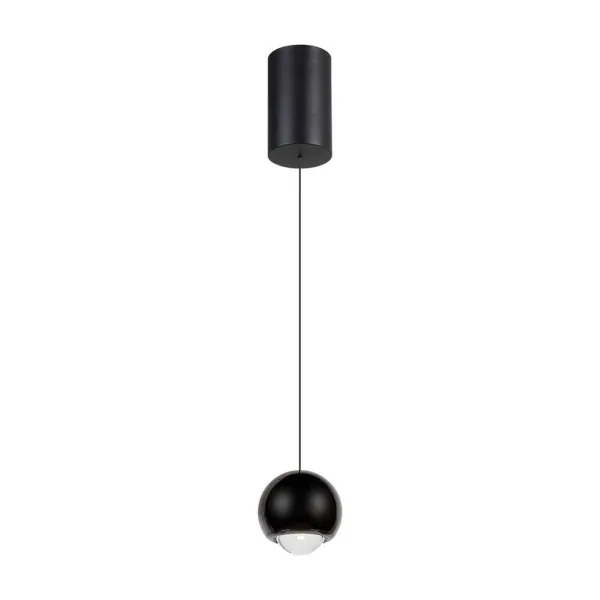 5W LED Hanging Pendant Light Black Body 3000K
