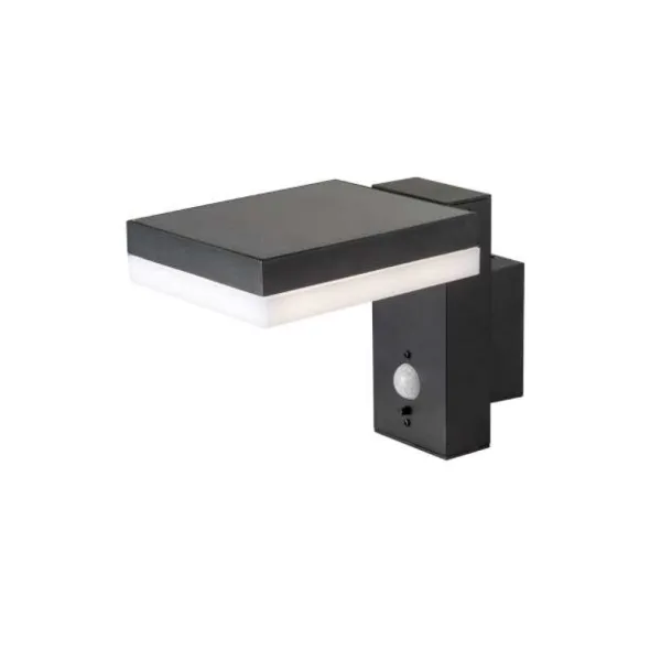 5.5W LED Solar Wall Lamp SMD With PIR Sensor Square IP54 3000K