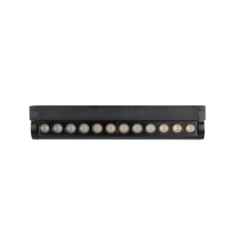 12W LED Magnetic Linear Spotlight Slim Adjustable 4000K Black Body
